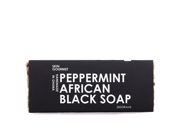 Peppermint African Black soap (bar)